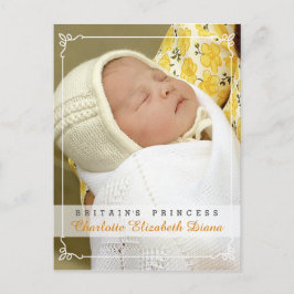 Princess Charlotte Elizabeth Diana - William Kate Vykort
