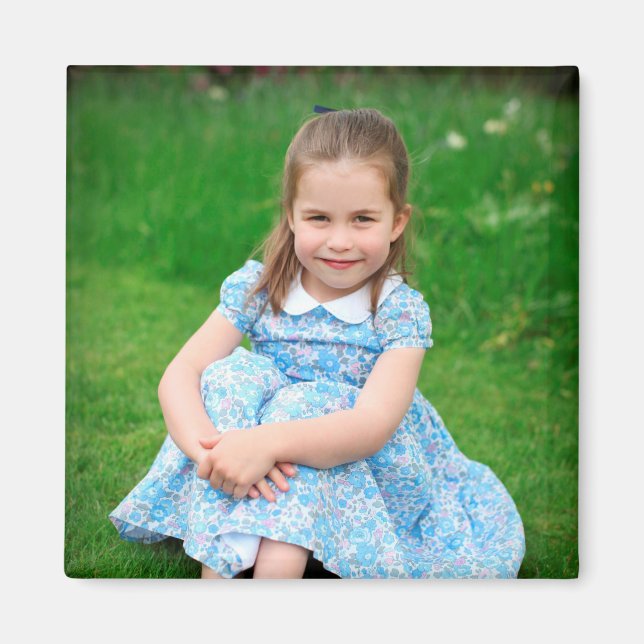 Princess Charlotte - Fjärde födelsedagen Magnet (Framsidan)