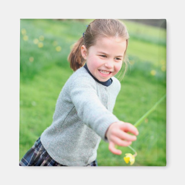 Princess Charlotte - Fjärde födelsedagen Magnet (Framsidan)