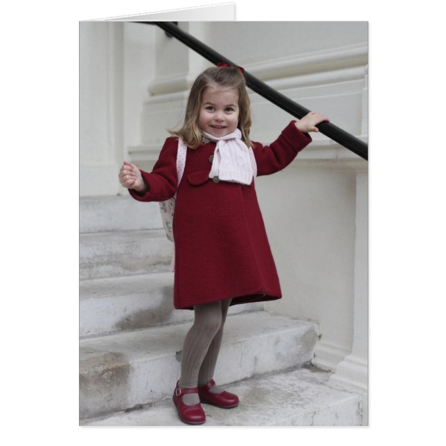 Princess Charlotte Hälsningskort (Framsidan)