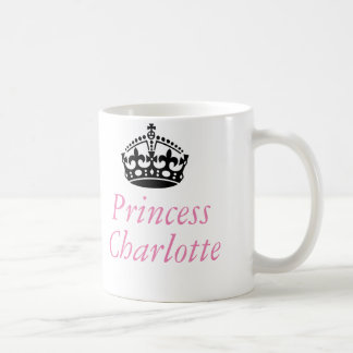 Princess Charlotte och brittisk krona Kaffemugg
