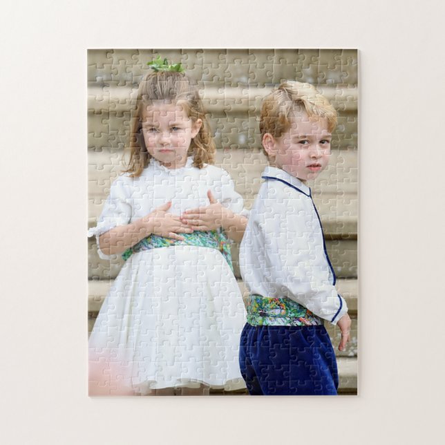 Princess Charlotte och Prince George Pussel (Vertikal)