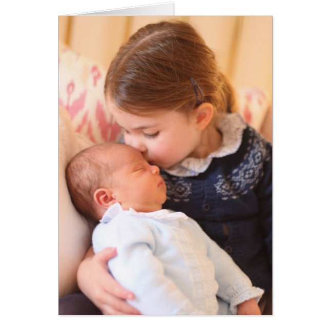Princess Charlotte och Prince Louis Hälsningskort (Framsidan)