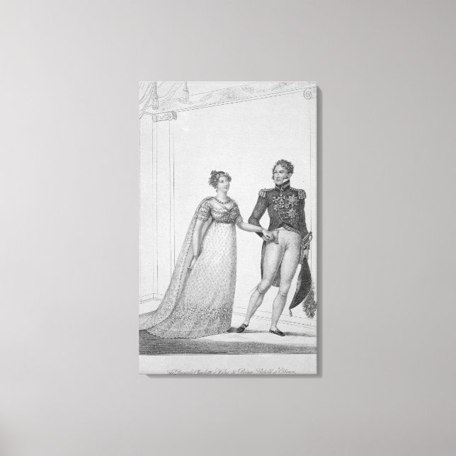 Princess Charlotte of Wales och Prince Canvastryck (Framsida)