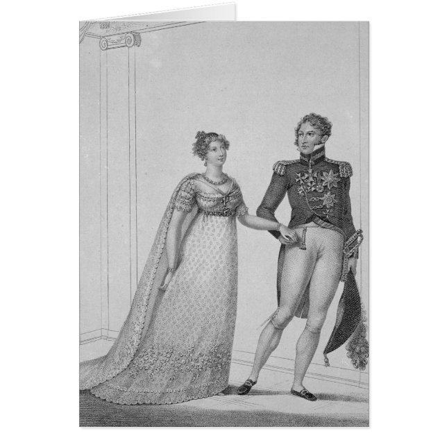 Princess Charlotte of Wales och Prince Hälsningskort (Framsidan)