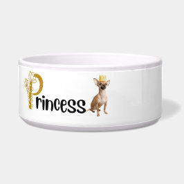 Princess Chihuahua - hundar keramisk skål