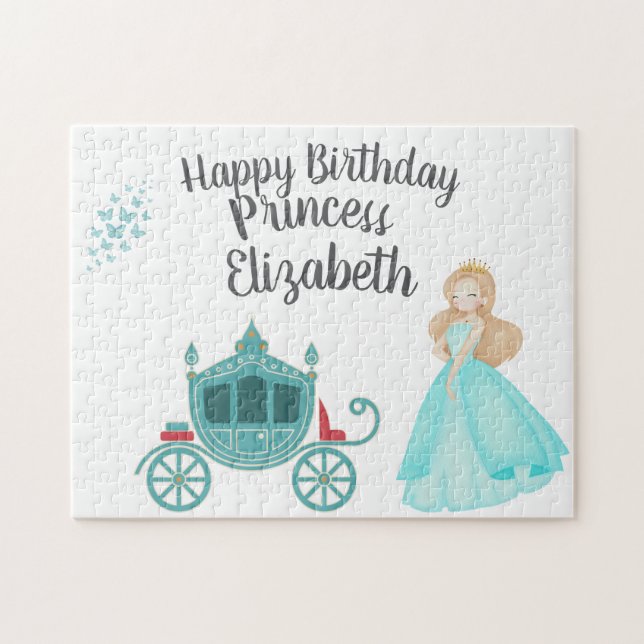 Princess Cinderella Födelsedagsfest Dekoration Pussel (Horisontell)