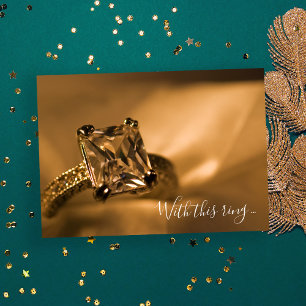 Princess Cliond Diamond Förlovning Ring Bröllop Inbjudningar