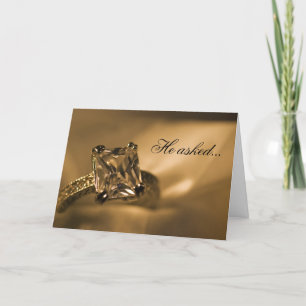 Princess Cliond Diamond Ring Förlovning Announceme Meddelande