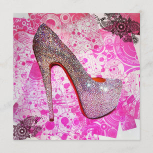 Princess Crystal Heel Hälsning Kort