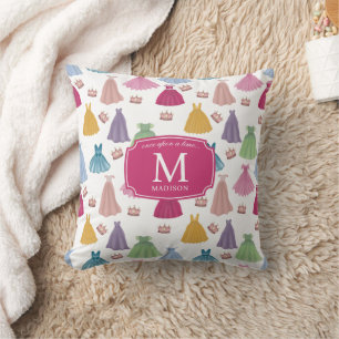 Princess Dacks Fairytale Little Girl Monogram Kudde