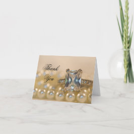 Princess Diamond Ring Pearls Bridesmaid Tack