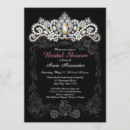 Princess Diamond Tiara Inbjudningskort för möhippa