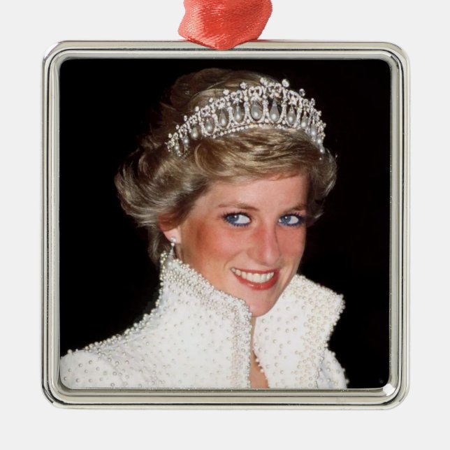 Princess Diana 1989 Julgransprydnad Metall (Framsidan)