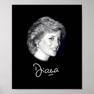 Princess Diana autograph Poster