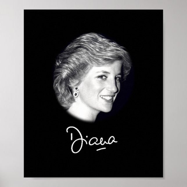 Princess Diana autograph Poster (Framsidan)