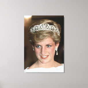 Princess Diana Bahrain 1986 Canvastryck