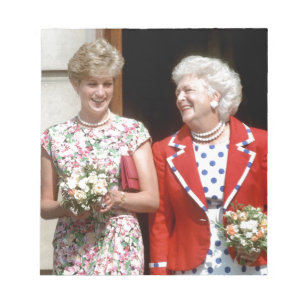 Princess Diana-Barbara Bush Anteckningsblock