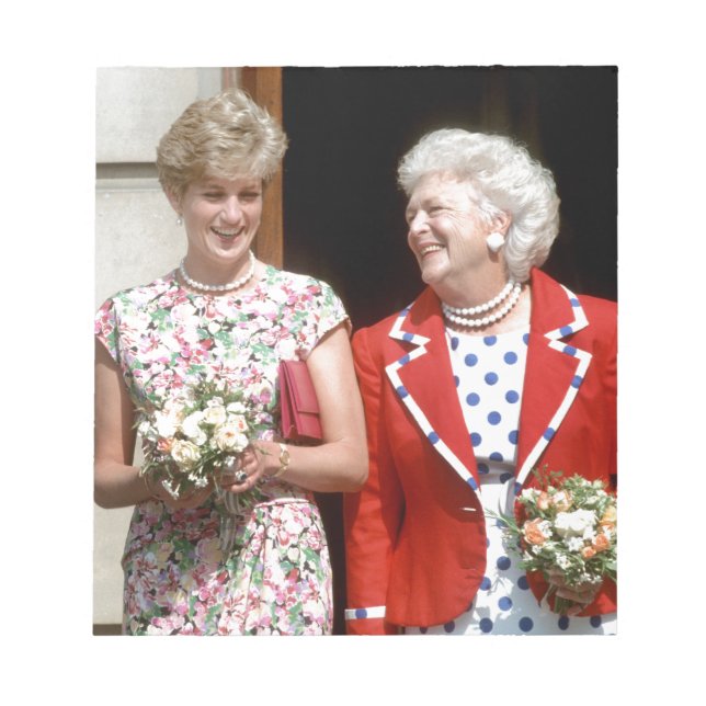 Princess Diana-Barbara Bush Anteckningsblock (Framsida)