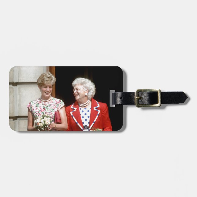 Princess Diana-Barbara Bush Bagagebricka (Horisontell Framsida)