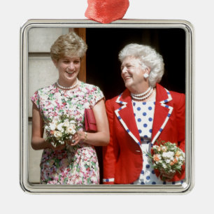 Princess Diana-Barbara Bush Julgransprydnad Metall
