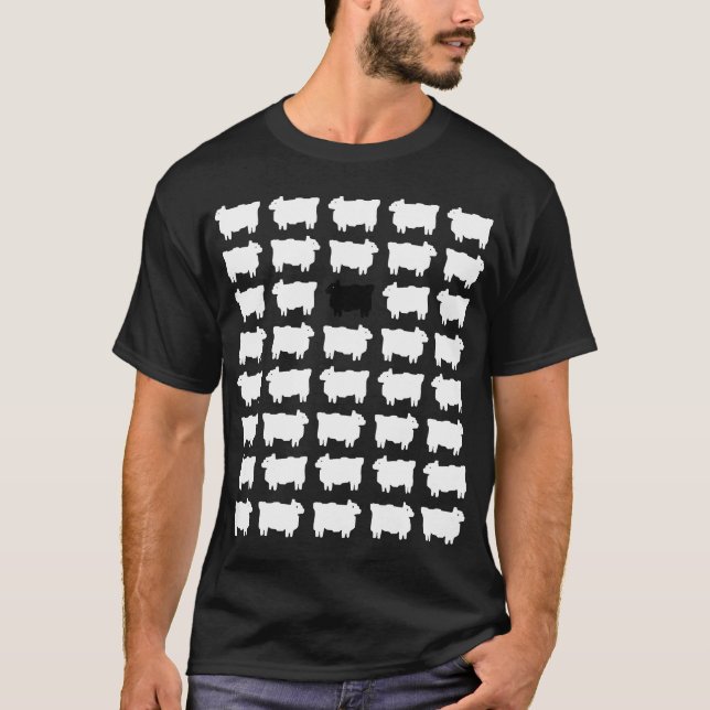 Princess Diana Black Sheep Sweater Memorabilia T Shirt (Framsida)