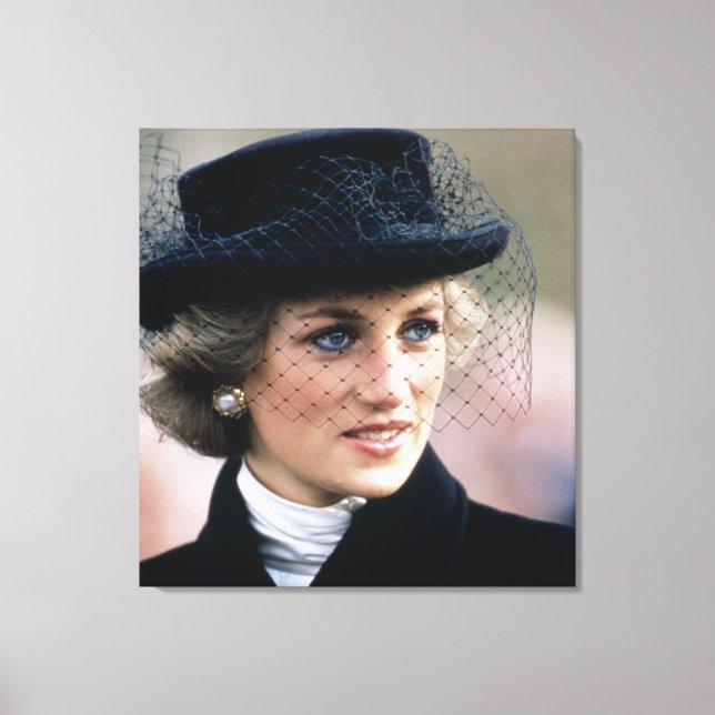 Princess Diana Frankrike 1988 Canvastryck (Framsida)