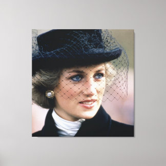 Princess Diana Frankrike 1988 Canvastryck