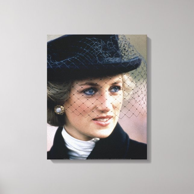 Princess Diana Frankrike 1988 Canvastryck (Framsida)