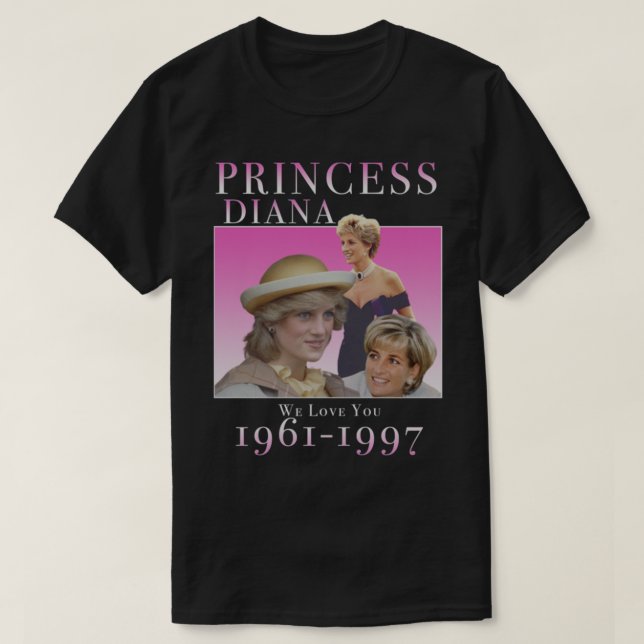 Princess Diana Homage Active T Shirt (Design framsida)