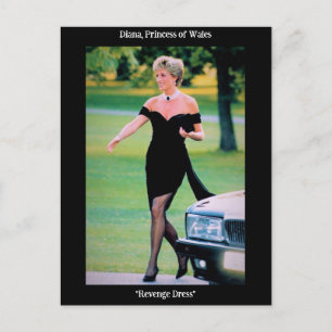Princess Diana i den där "Revenge Dress" Vykort
