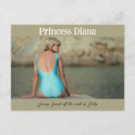 Princess Diana Iconic Image Diving Board Vykort