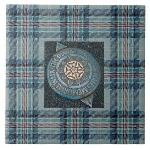 Princess Diana Memorial Tartan Kakelplatta