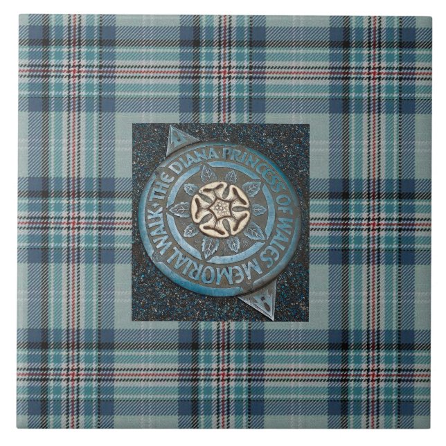 Princess Diana Memorial Tartan Kakelplatta (Framsidan)