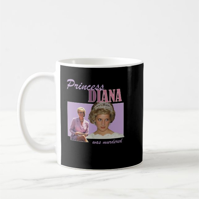 Princess Diana mördades Kaffemugg (Vänster)