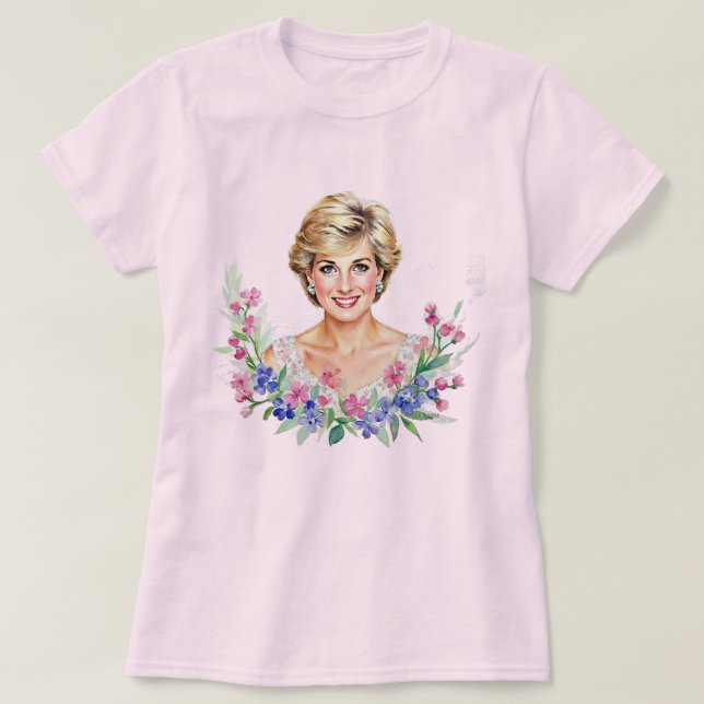 Princess Diana of England, Princess of Wales T Shirt (Design framsida)