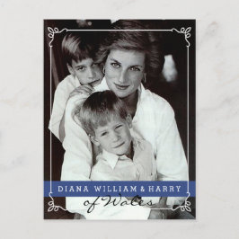 Princess Diana of Wales Will och Harry Vykort