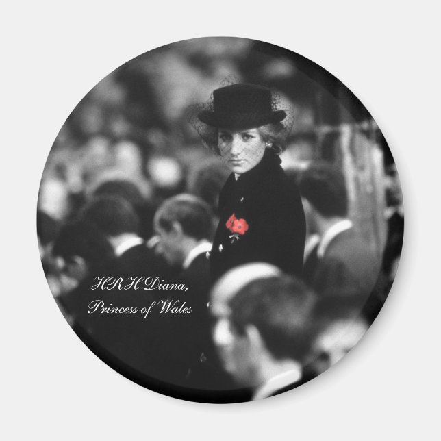 Princess Diana - Poppy Magnet (Framsidan)
