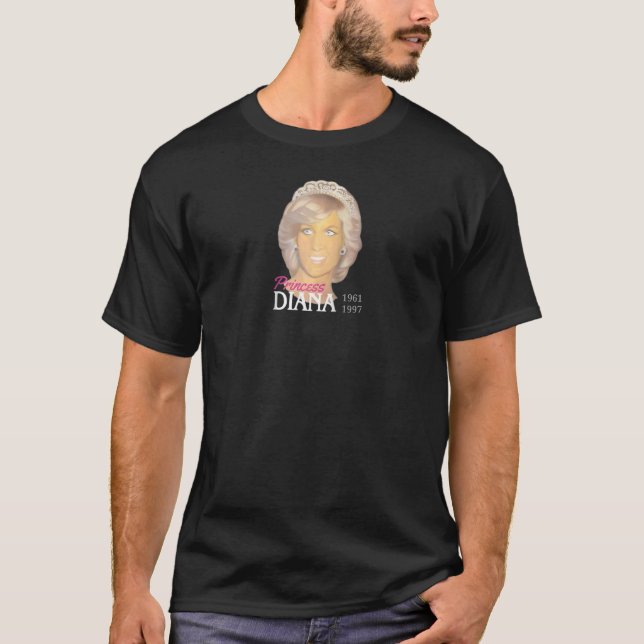 Princess Diana Porträtt Painting Kärlek Tribute Pi T Shirt (Framsida)