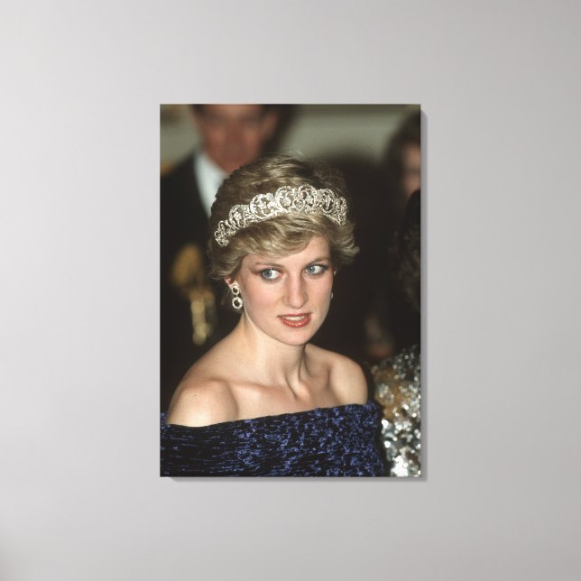 Princess Diana Portugal 1987 Canvastryck (Framsida)