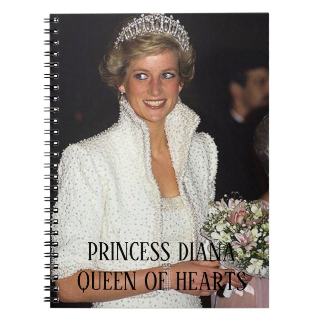 PRINCESS DIANA Queen of Hearts Anteckningsbok (Framsidan)