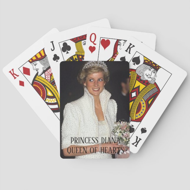 PRINCESS DIANA Queen of Hearts Casinokort (Baksidan)
