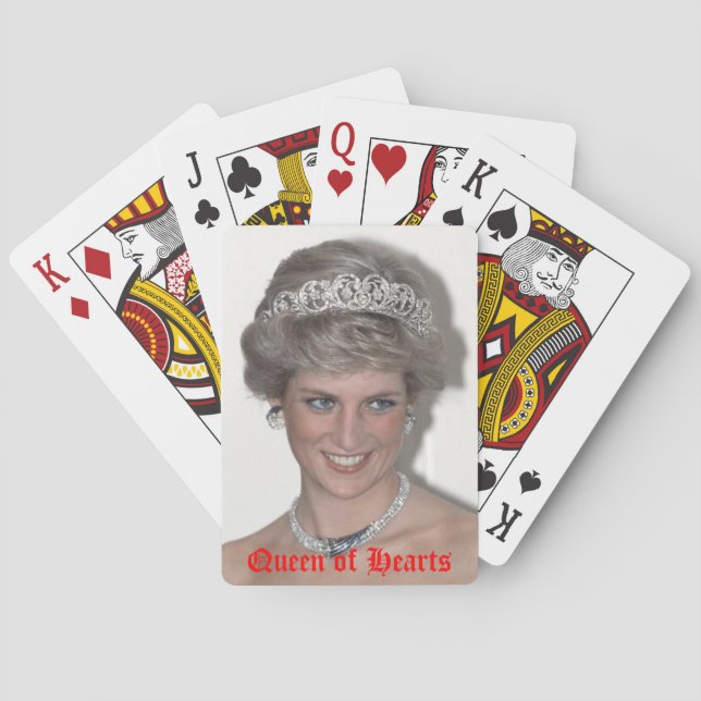 Princess Diana Queen of Hearts Casinokort (Baksidan)