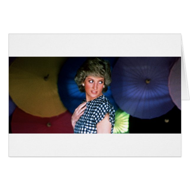 Princess Diana Thailand Hälsningskort (Framsidan Horizontal)