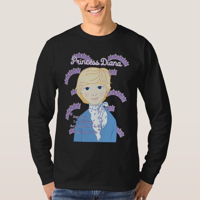 Princess Diana The Crown Inspiring Quote T Shirt (Framsida)