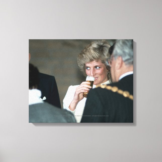 Princess Diana Tyskland 1987 Canvastryck (Framsida)