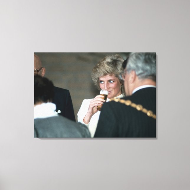 Princess Diana Tyskland 1987 Canvastryck (Framsida)