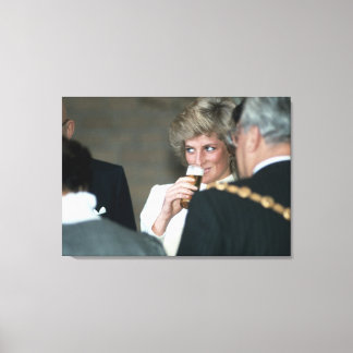 Princess Diana Tyskland 1987 Canvastryck