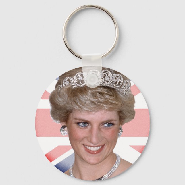 Princess Diana Union Jack Nyckelring (Framsida)