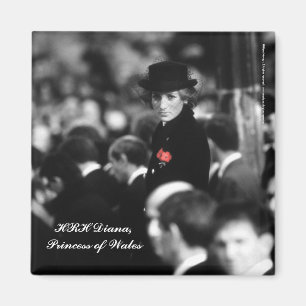 Princess Diana - vallmo Magnet